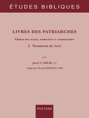 cover image of Livres des Patriarches